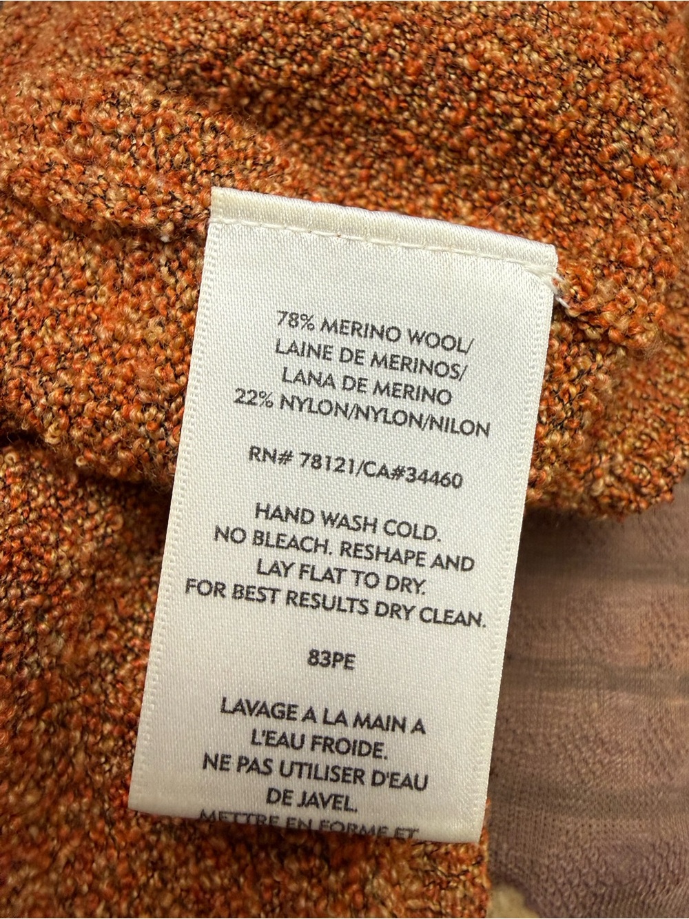 Vintage Eileen Fisher Merino Wool Knit Sleeveless Sweater Top Shell Size 1X - Picture 9 of 10